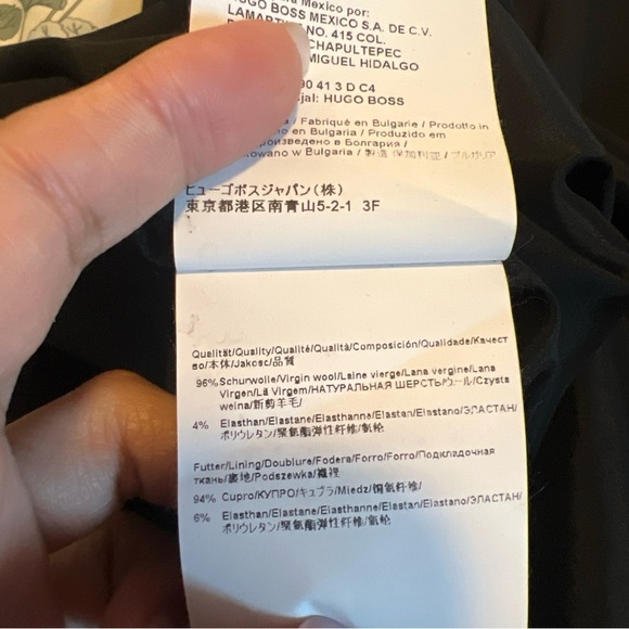 Hugo Boss "Dirusa" Crewneck Wool Sleeveless Pencil Dress - Picture 8 of 10